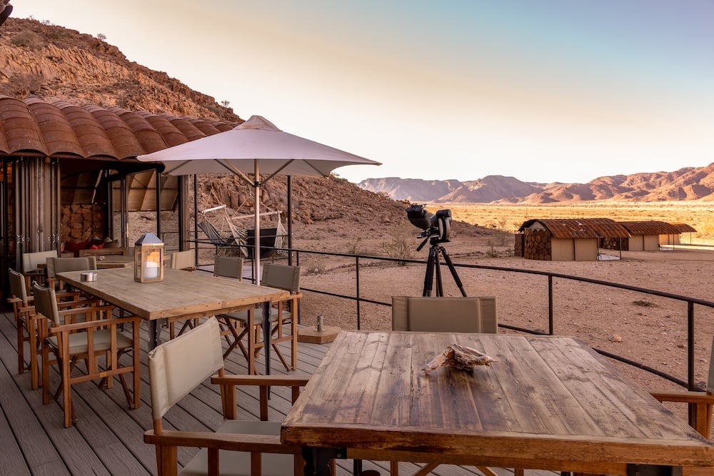 Camp Sossus deck Namibia