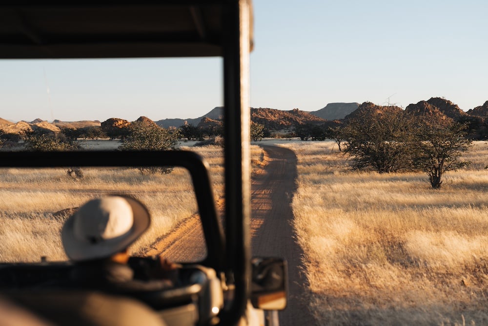 Onduli Ridge view from land rover